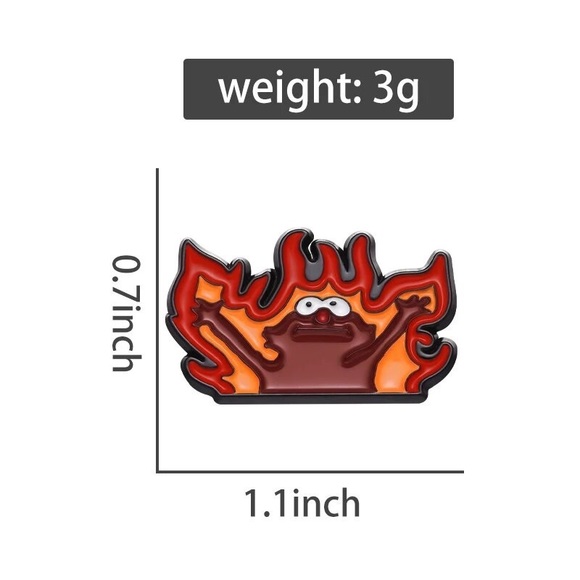 Fire Elmo hard enamel pin - Picture 2 of 4